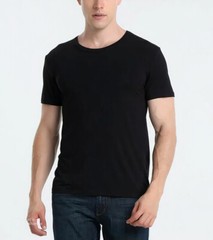 T-Shirt Cotton Bamboo Soft Lightweight Undershirt Summer Breathable Plain Gym