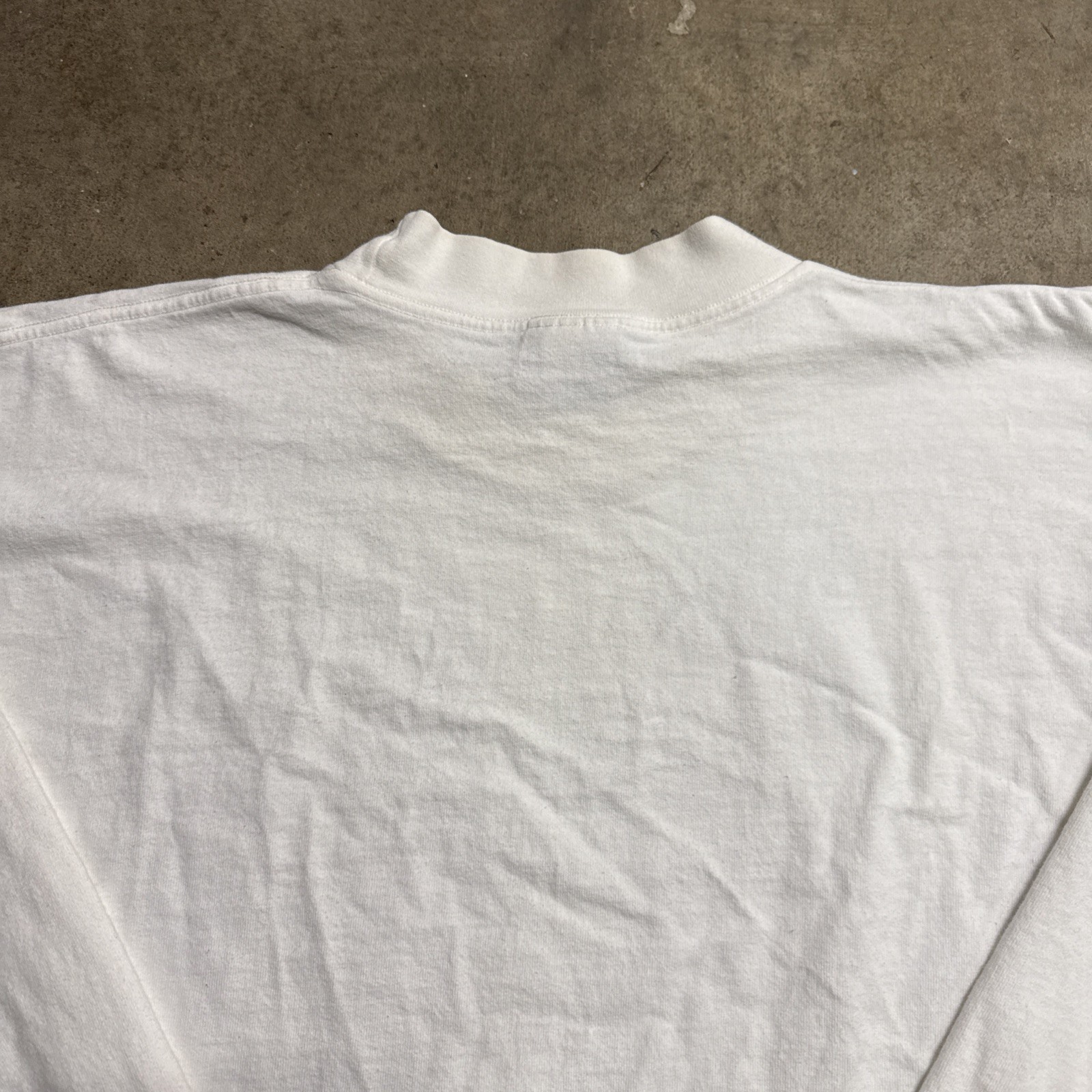 Vintage Nike Shirt Mens 2XL White Long Sleeve Mock Neck Swoosh ACG Thermal USA gallery