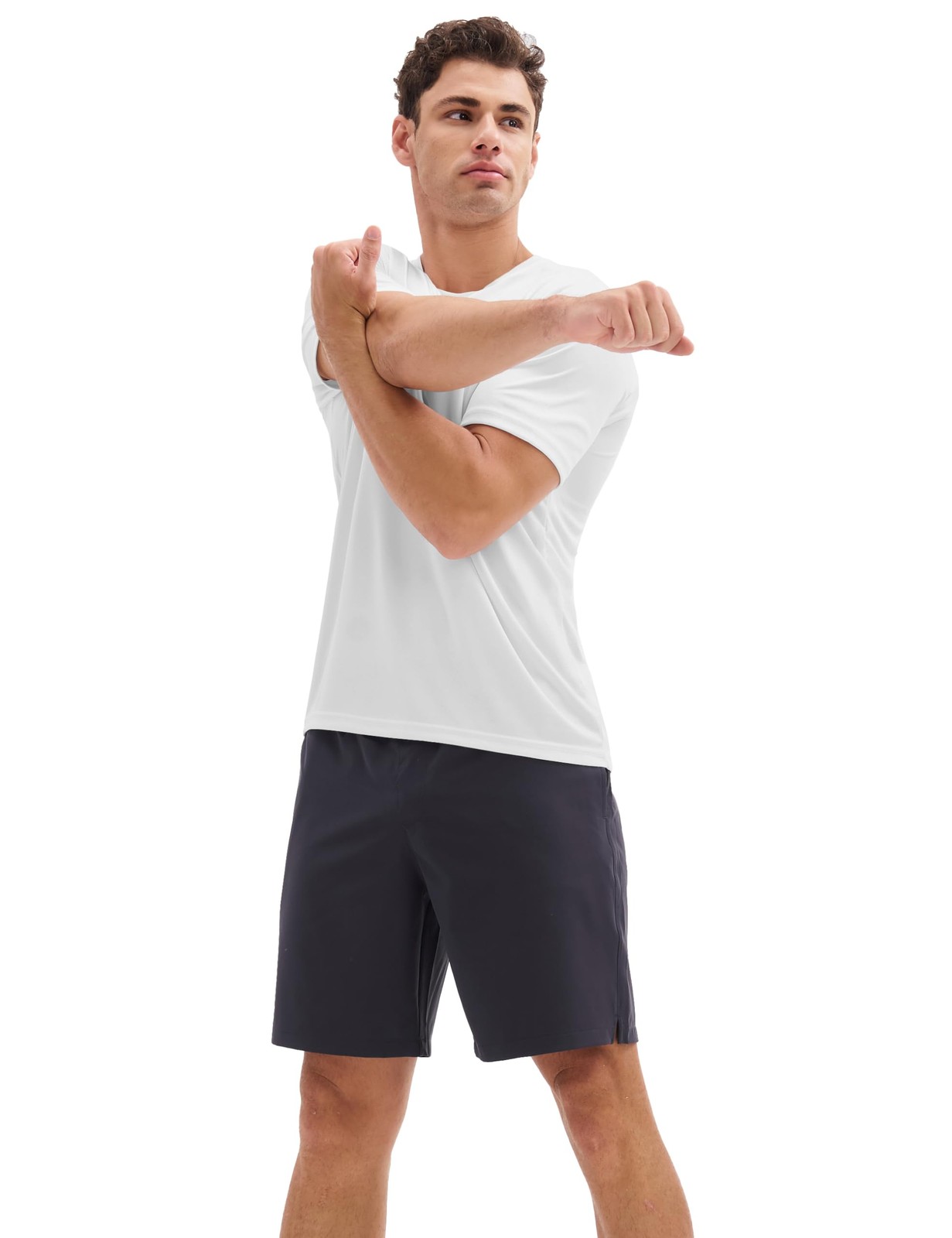 3 Pack Sun Shirts for Men Short Sleeve UPF 50+ Dry Fit Running Gym Hiking Wor... gallery