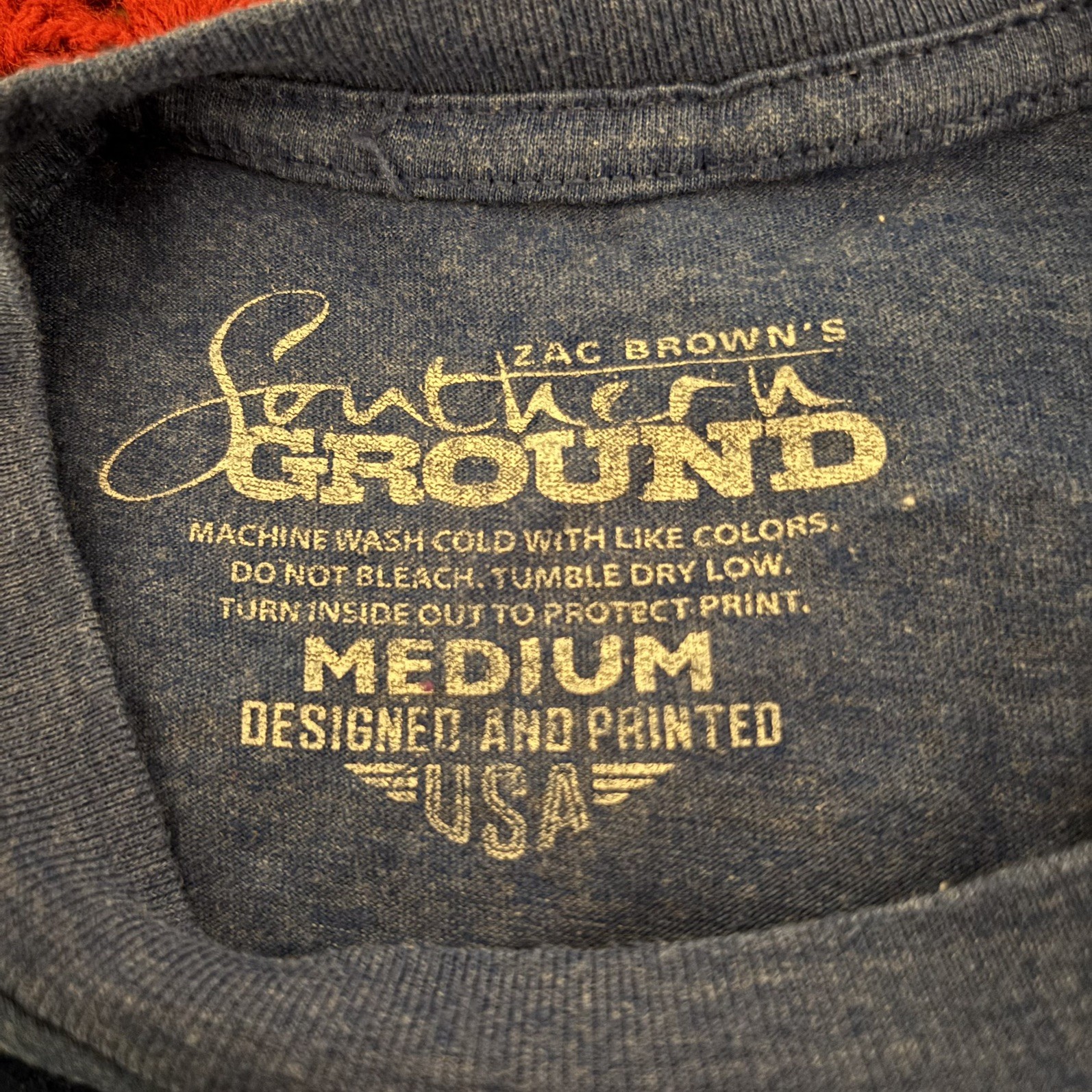 Zac Brown Band Jekyll And Hyde Tour 2015 Blue Graphic T-shirt Size M Country gallery