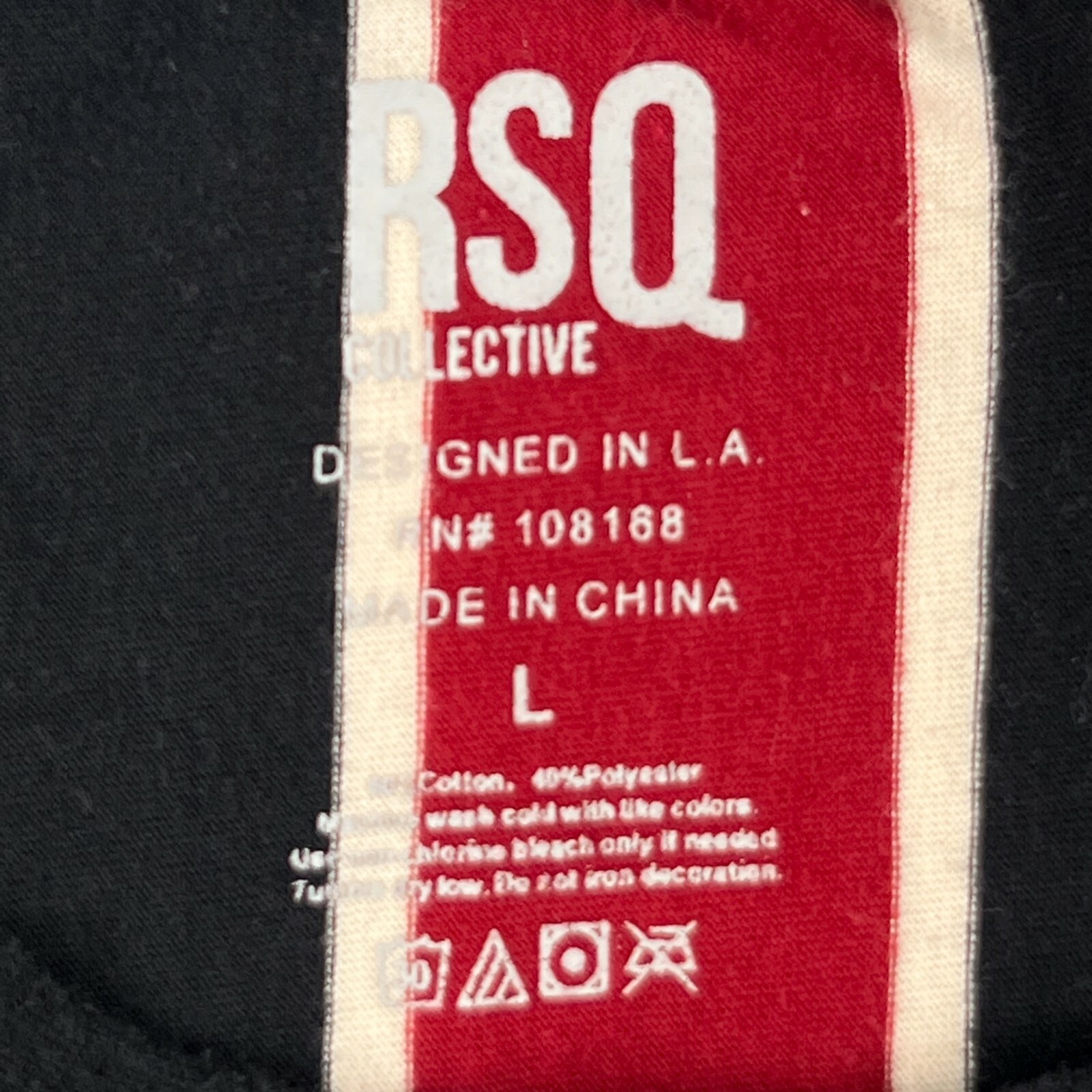 RSQ Collective Shirt Men Large Paris France Spell Stripe Work Party Gym Core Go gallery