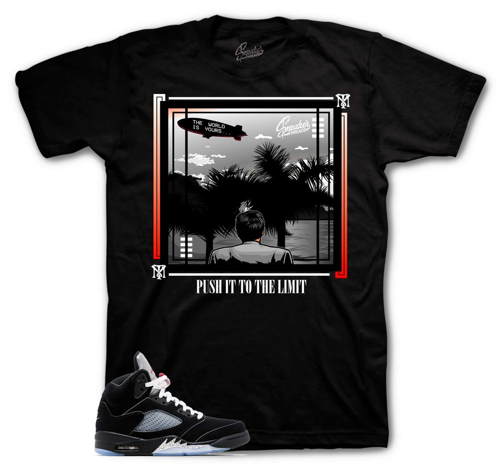 Shirts To Match Jordan 5 Black Metallic Sneaker Tees – World Shirt