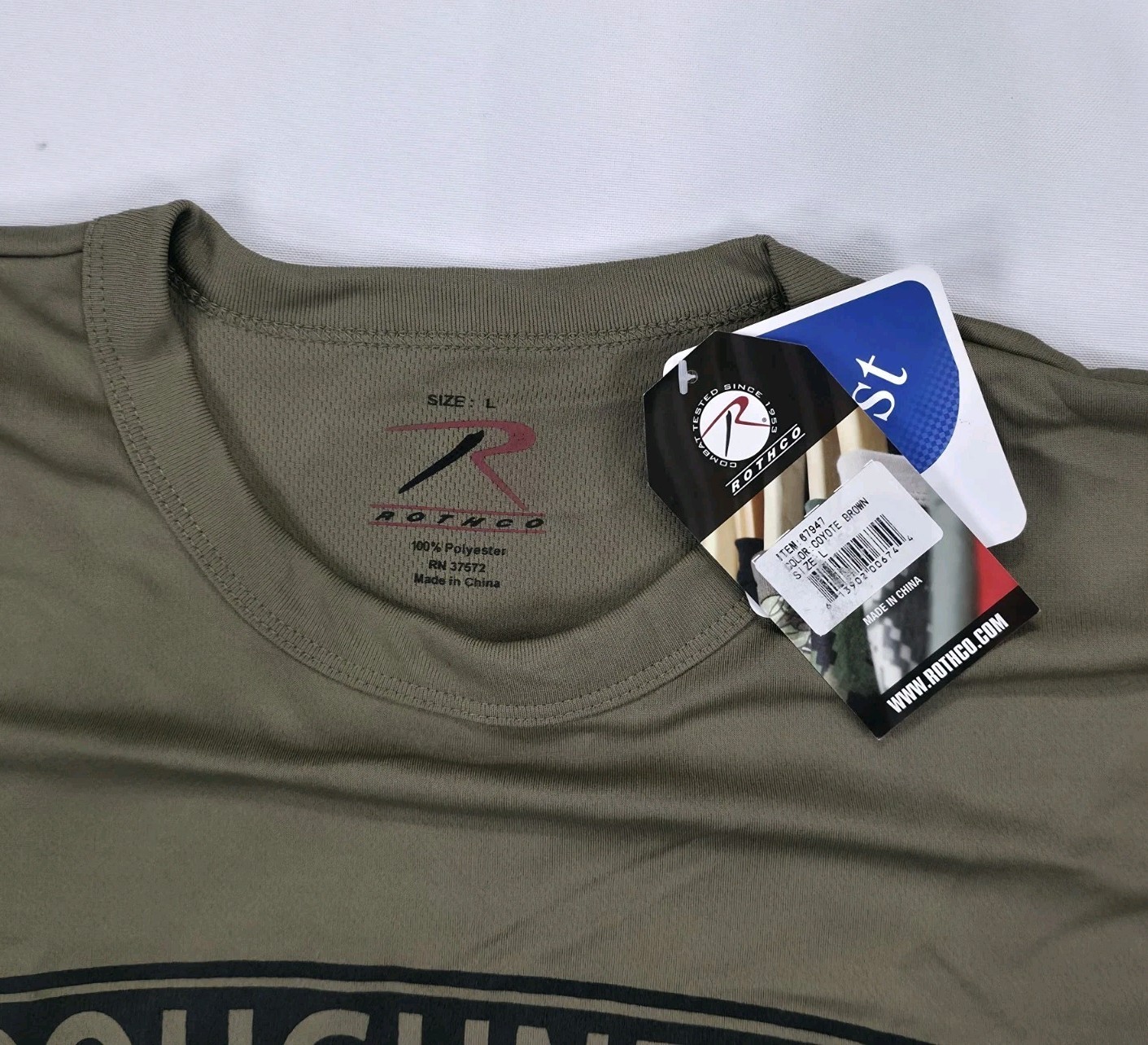 Rothco Roughnecks Afghanistan 2018 B Co 3rd Bn T-Shirt US Military Large Brown gallery