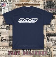 New Tees RAYS Racing Wheels Logo Men’s T-Shirt American T-Shirt
