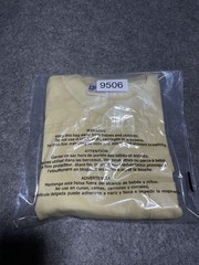 True VIntage Single Stitch THIN Distress Pocket Blank Pale Yellow Shirt Baggy Sm