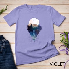 Funny Geometric Mountain Abstract Geometry Outdoor Gifts T-Shirt Unisex T-shirt