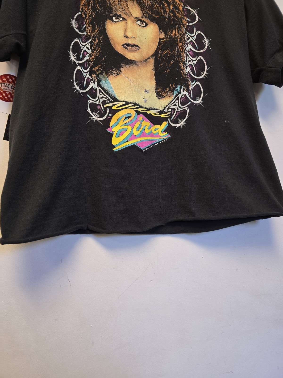 Vtg 90s Vicki Bird Cropped T Shirt L 1991 Country Music Best gallery