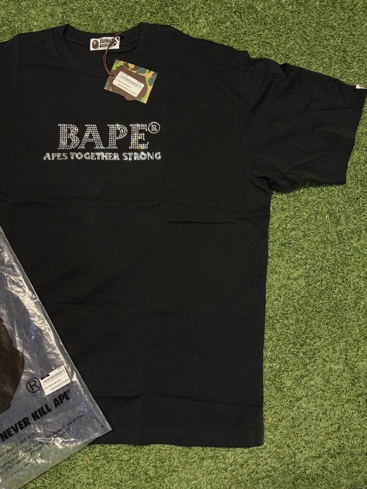 A Bathing Ape Rhinestone Logo Relaxed Fit T-shirt size 3xl