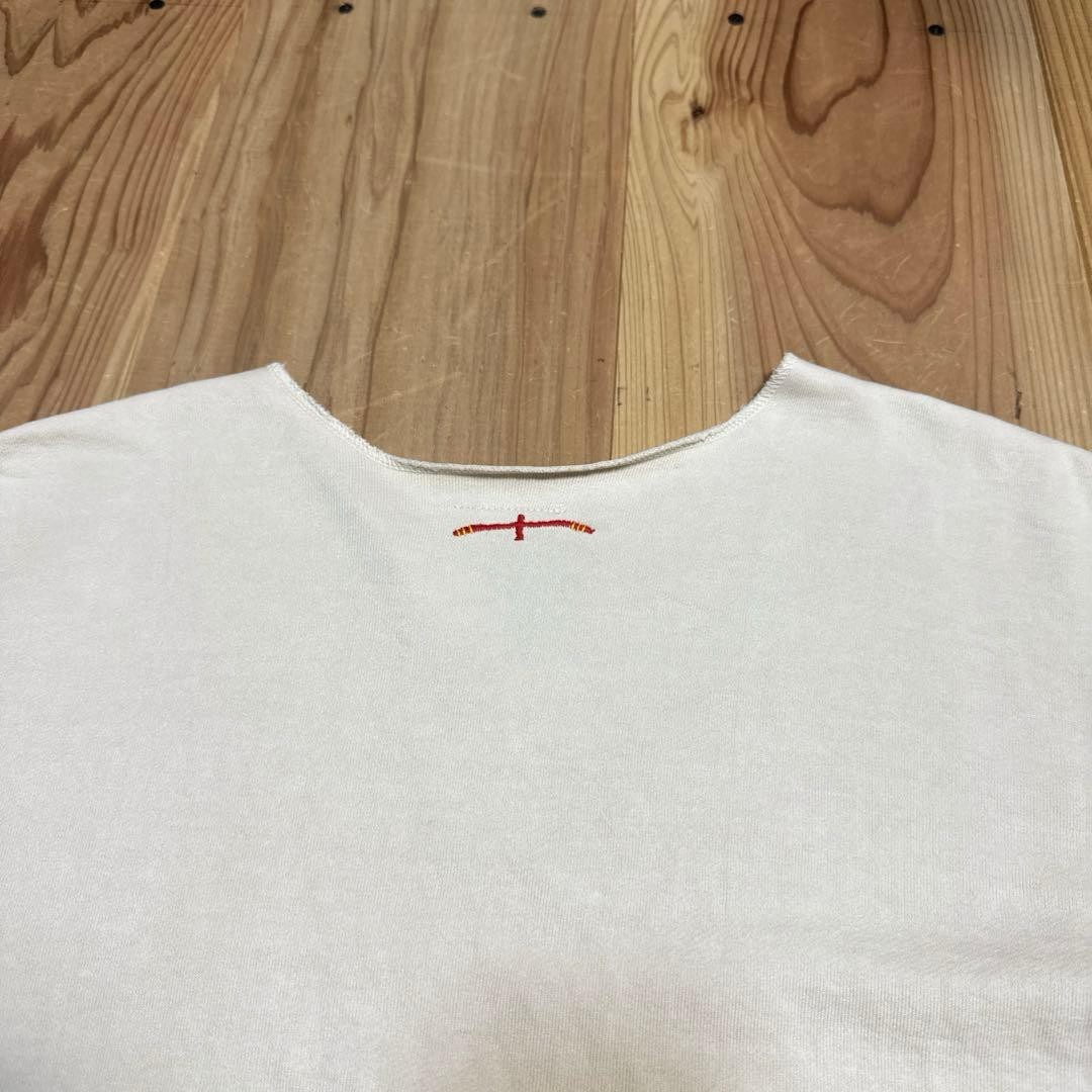 Two Moon Skipper Neck V-Neck Short Sleeve Sweatshirt Beige M 40/42 gallery