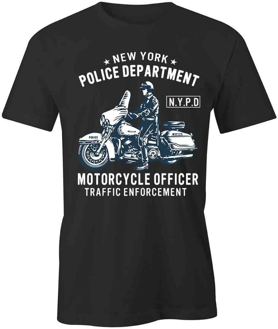 MOTORCYCLE OFFICER TShirt Tee Short-Sleeved Cotton CLOTHING S1BSA228