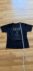 KR3W Black Graphic Print Crew Neck Short Sleeve Men’s T-Shirt Size L