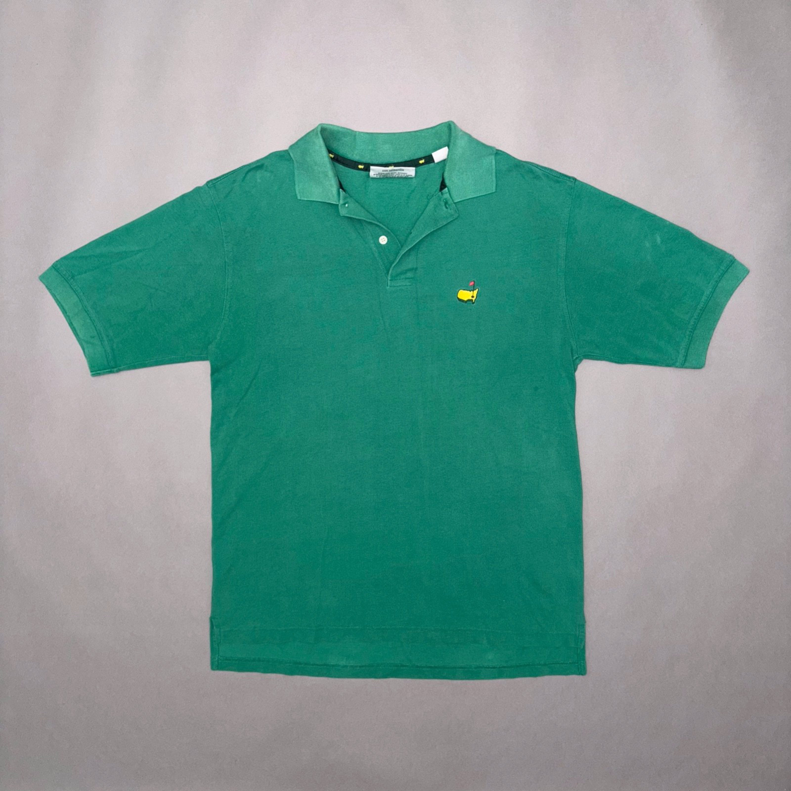 Vintage 90s THE MASTERS GOLF POLO T SHIRT 1990s PGA Tour Slazenger Augusta MED gallery
