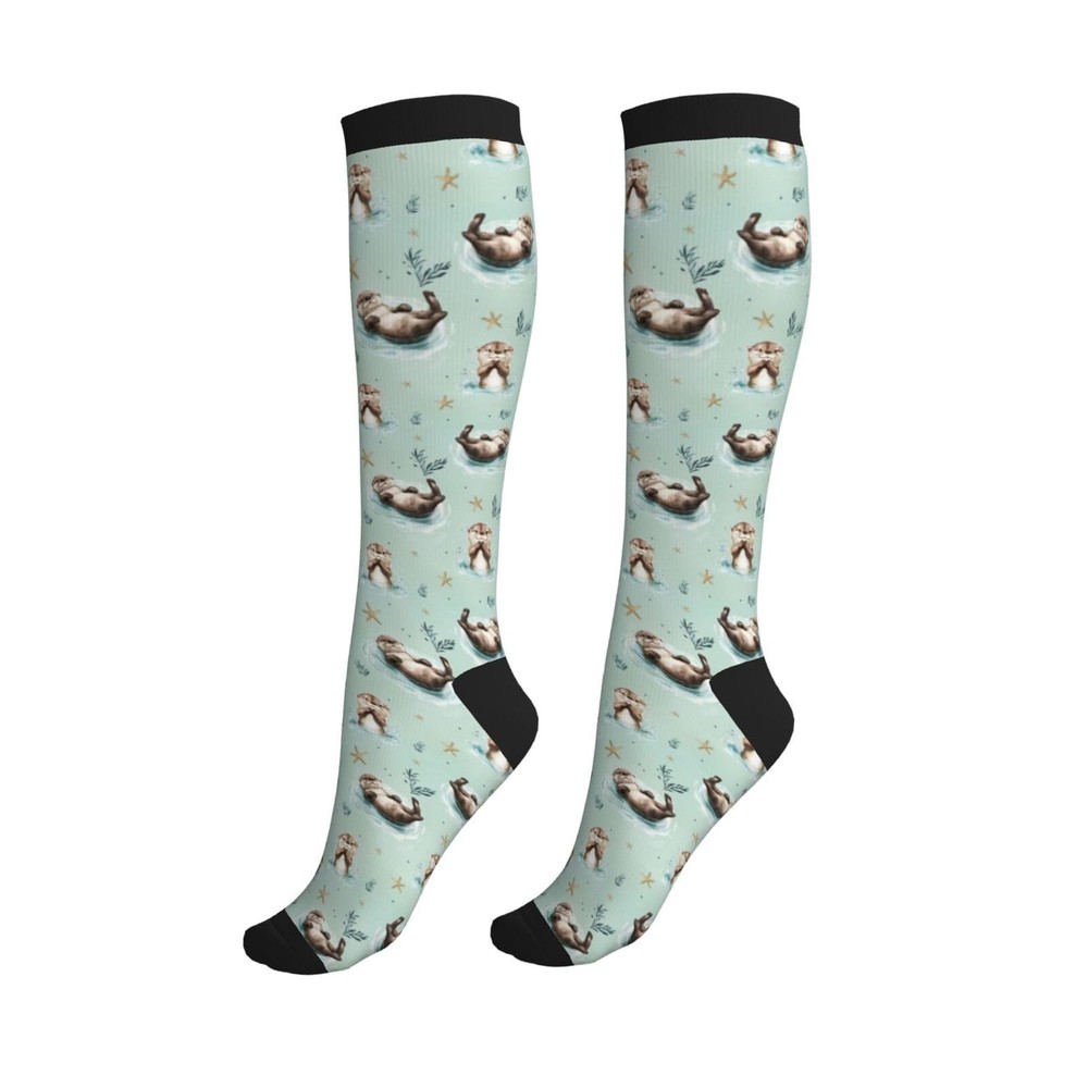 Compression Socks Knee High Circulation Support Women Men Athletic Running