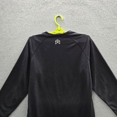 RAWGEAR Men Shirt M Black Logo Activewear Long Sleeve