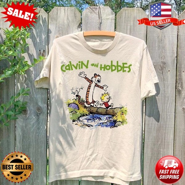 NEW Calvin And Hobbes Gift For Lovers Unisex Cotton Shirt All Size S-5XL gallery