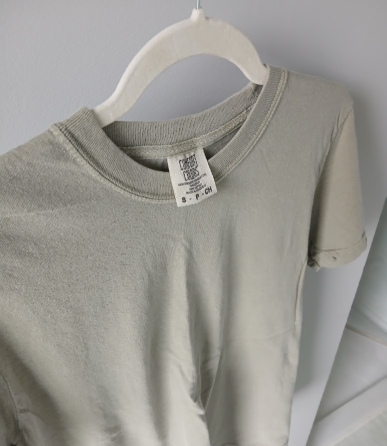 Comfort Colors Blank T-Shirt in Khaki - 10 SHIRTS - VARIOUS SIZES - S, M, L, XL gallery