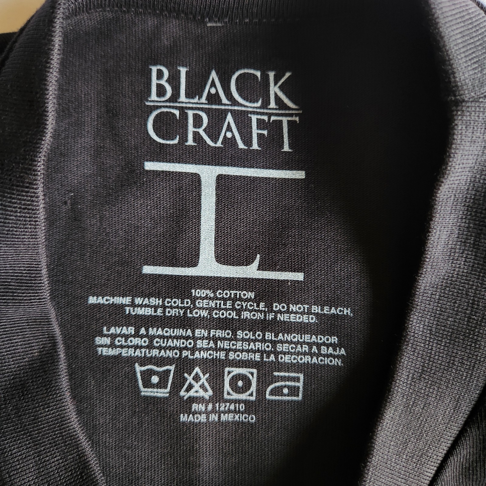 BlackCraft Cult Crematorium Death Grunge Lrg Oversized Crew Neck Graphic T-Shirt gallery