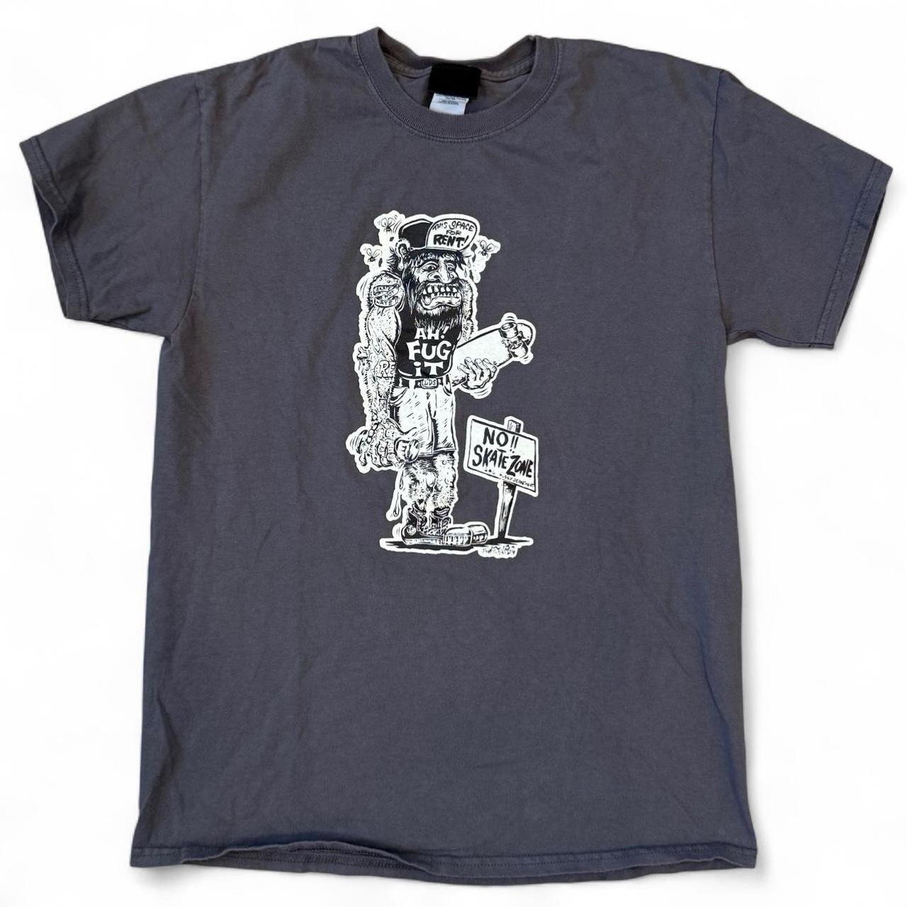 Lucifer’s Death Squad Grey T-Shirt Mens Medium Skater Grunge Punk Tattoo Y2K Tee gallery