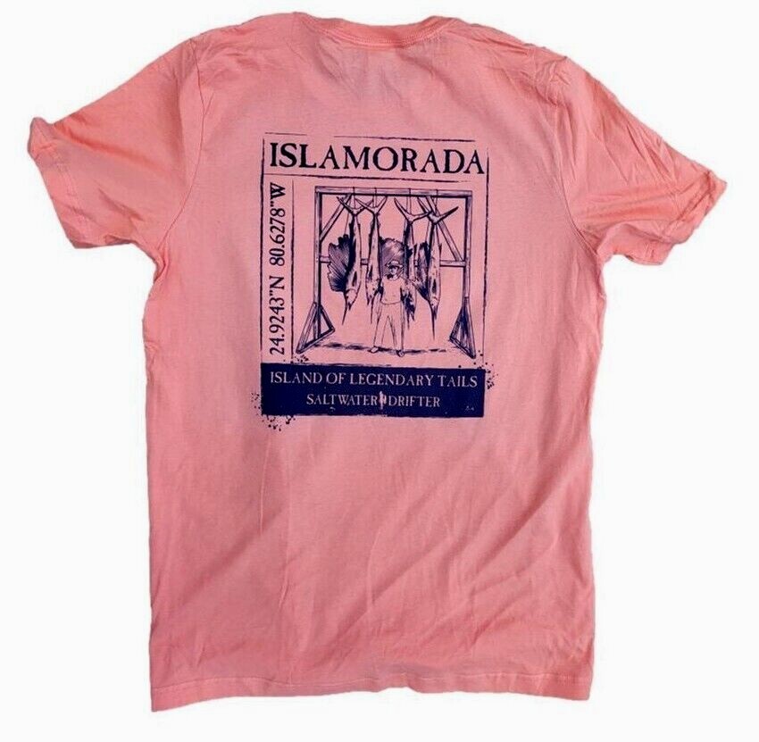 Saltwater Drifter Islamorada Tails t-shirt Key west rum Caribbean Hobo Fishing
