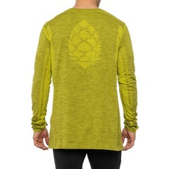 Stio Basis Seamless Midweight Base Layer Top Long Sleeve Men Sz XL Mustard