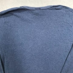 Vintage Duofold Wool Blend Thermal Dual Layer Long Sleeve Shirt Mens L Blue USA