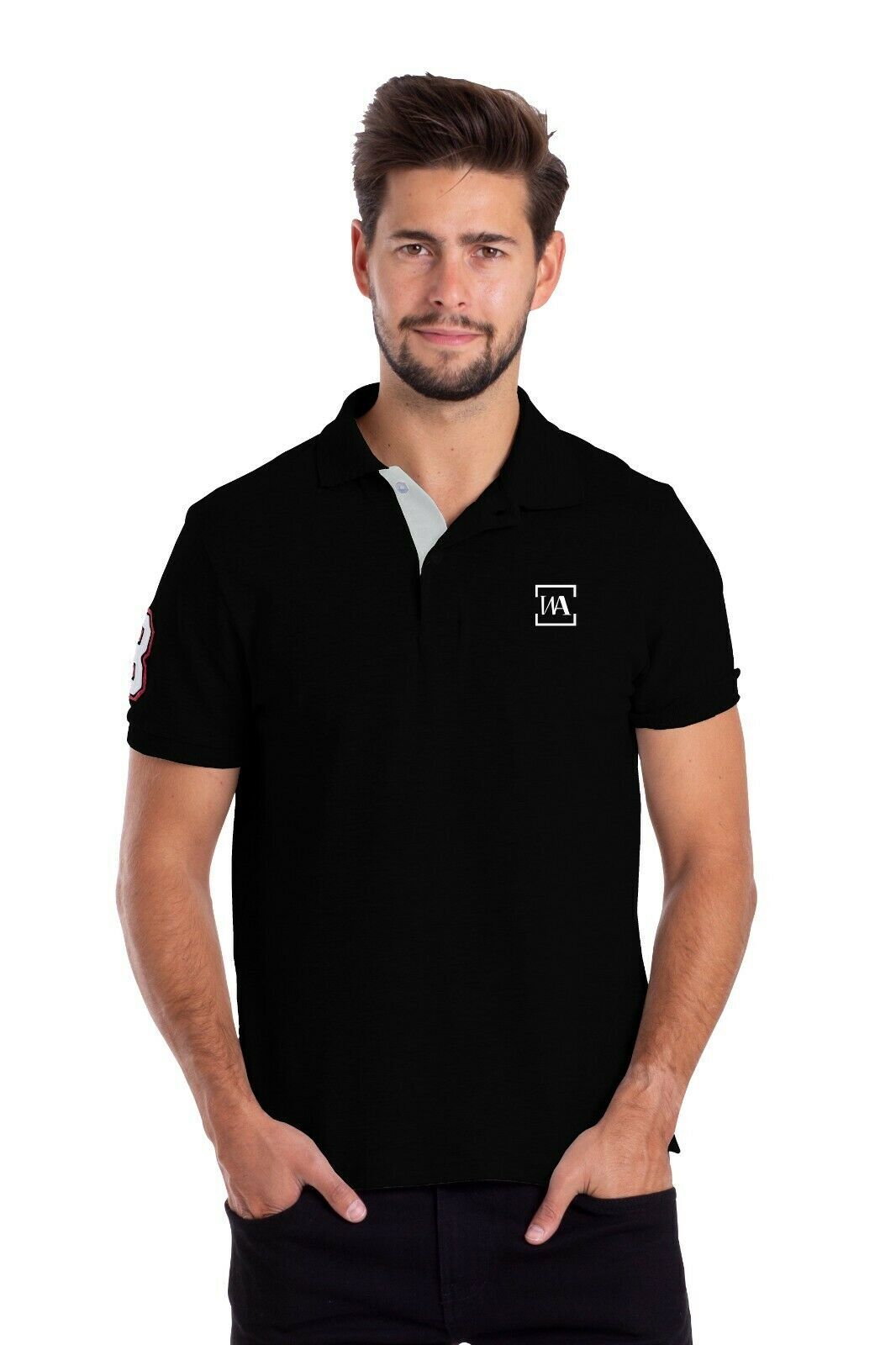 New Mens Polo T-Shirt Top Short Sleeve Regular-Fit Cotton Classic Summer Shirts gallery