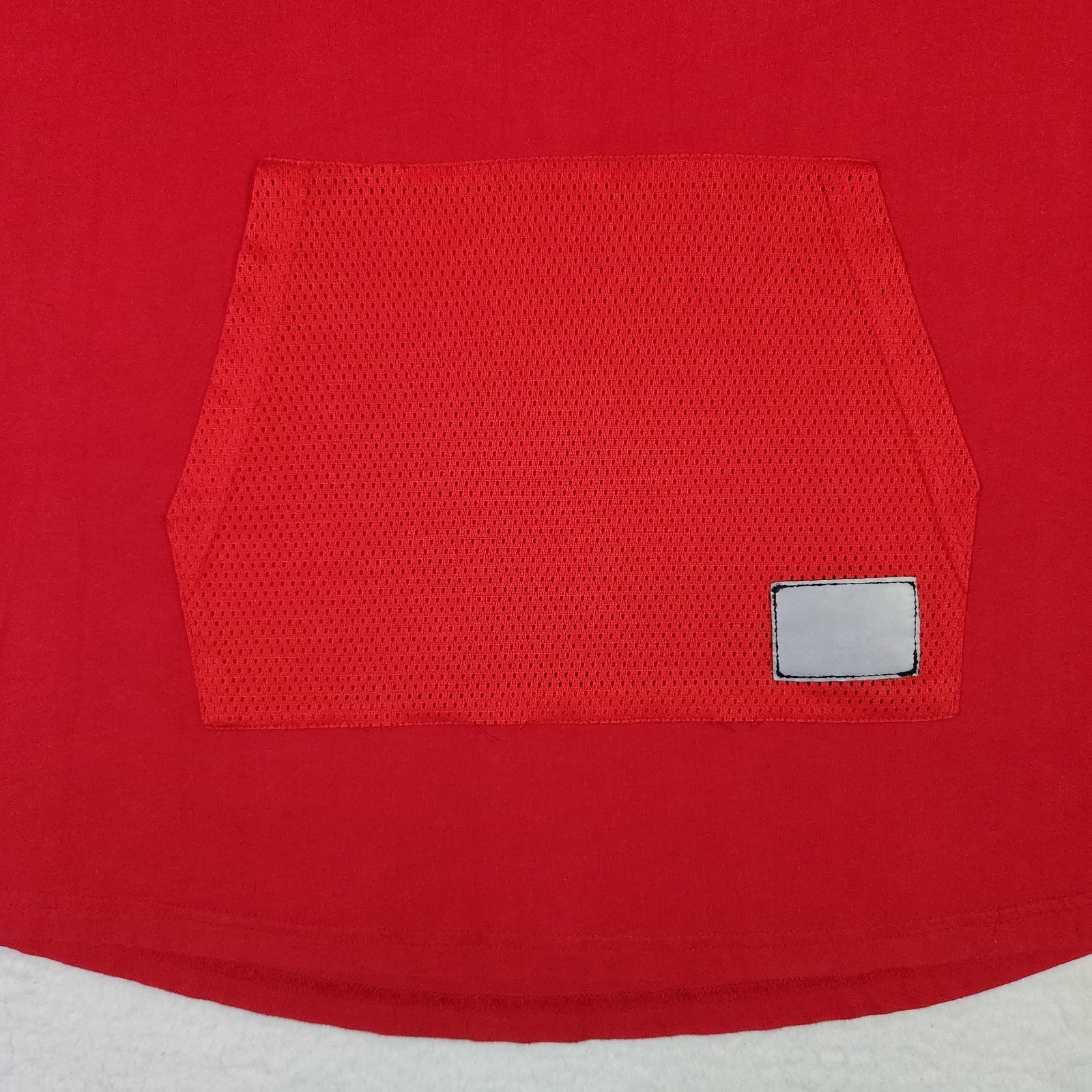 Vintage Rocksmith T-shirt Large Red Streetwear Mesh Kangaroo Pocket Made In USA gallery