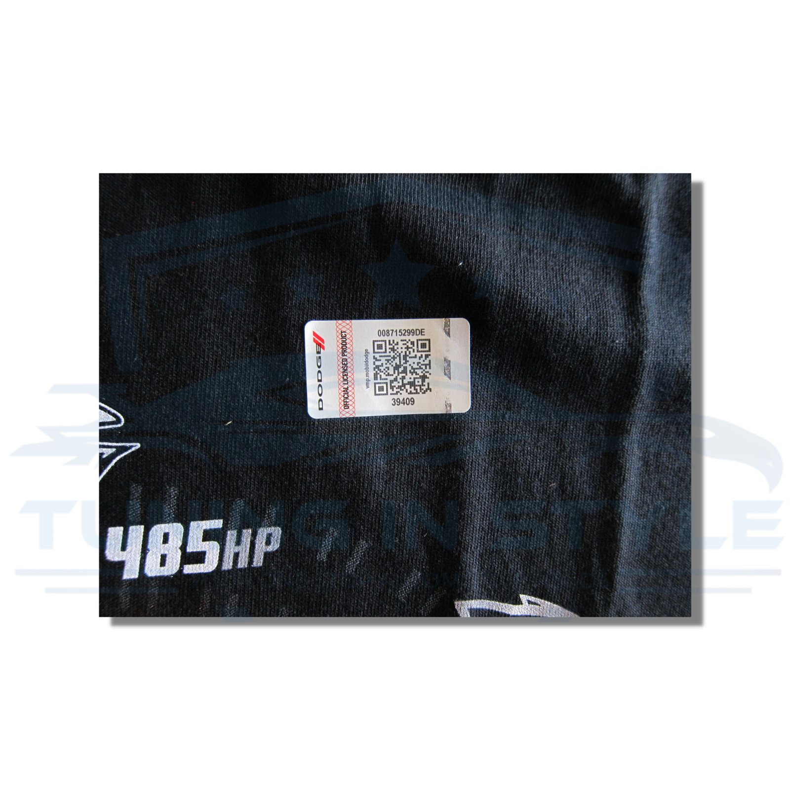 Dodge Speedometer Horsepower Logo Graphic Cotton T-Shirt Black Official Licensed gallery