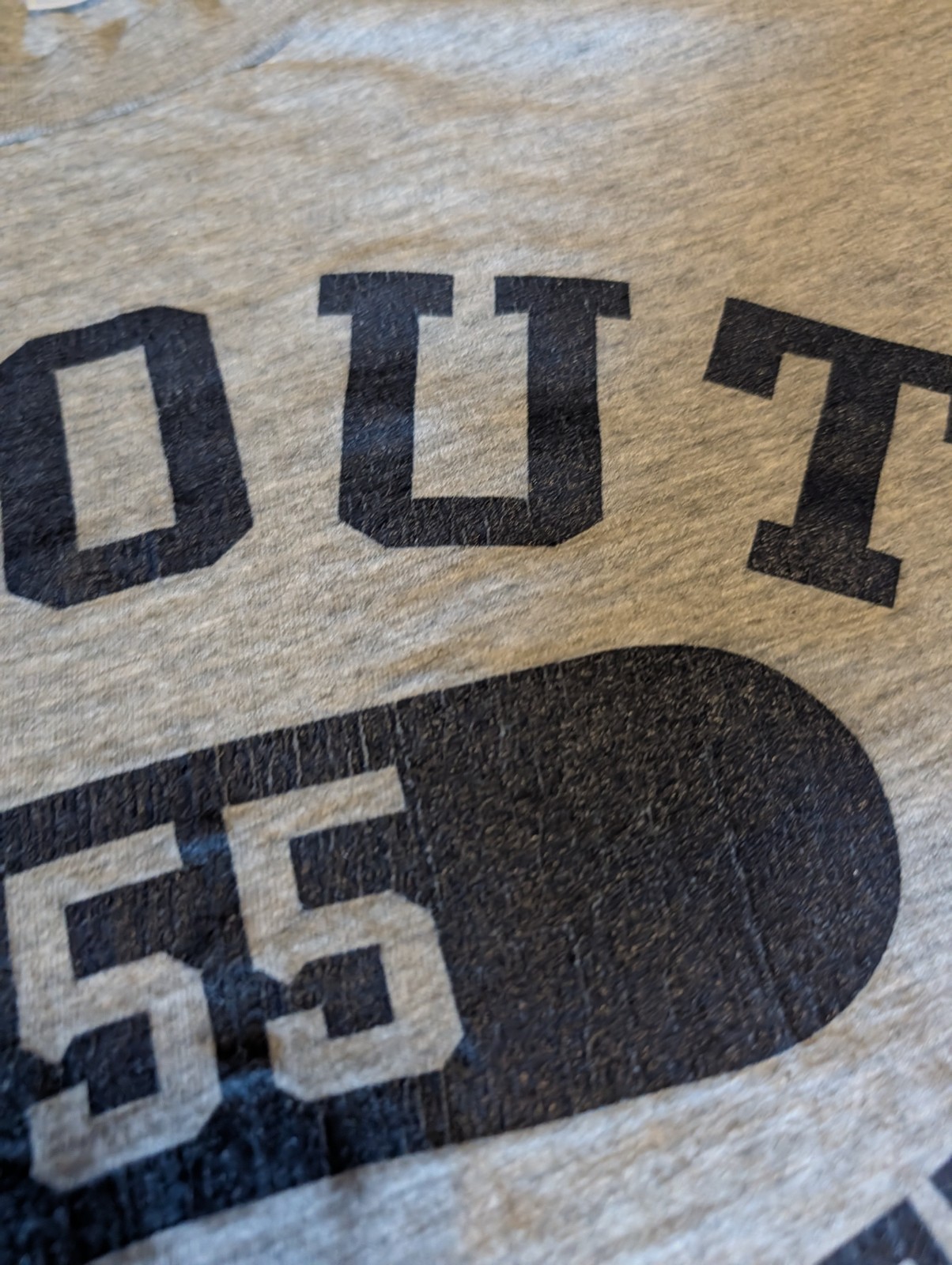 VINTAGE Stout School Athletic Dept Dearborn, Michigan Shirt Men’s L Grey 90s gallery
