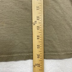 Camping Cheaper Than Therapy T Shirt Adult Medium Beige Worn Faded Short Sleeve