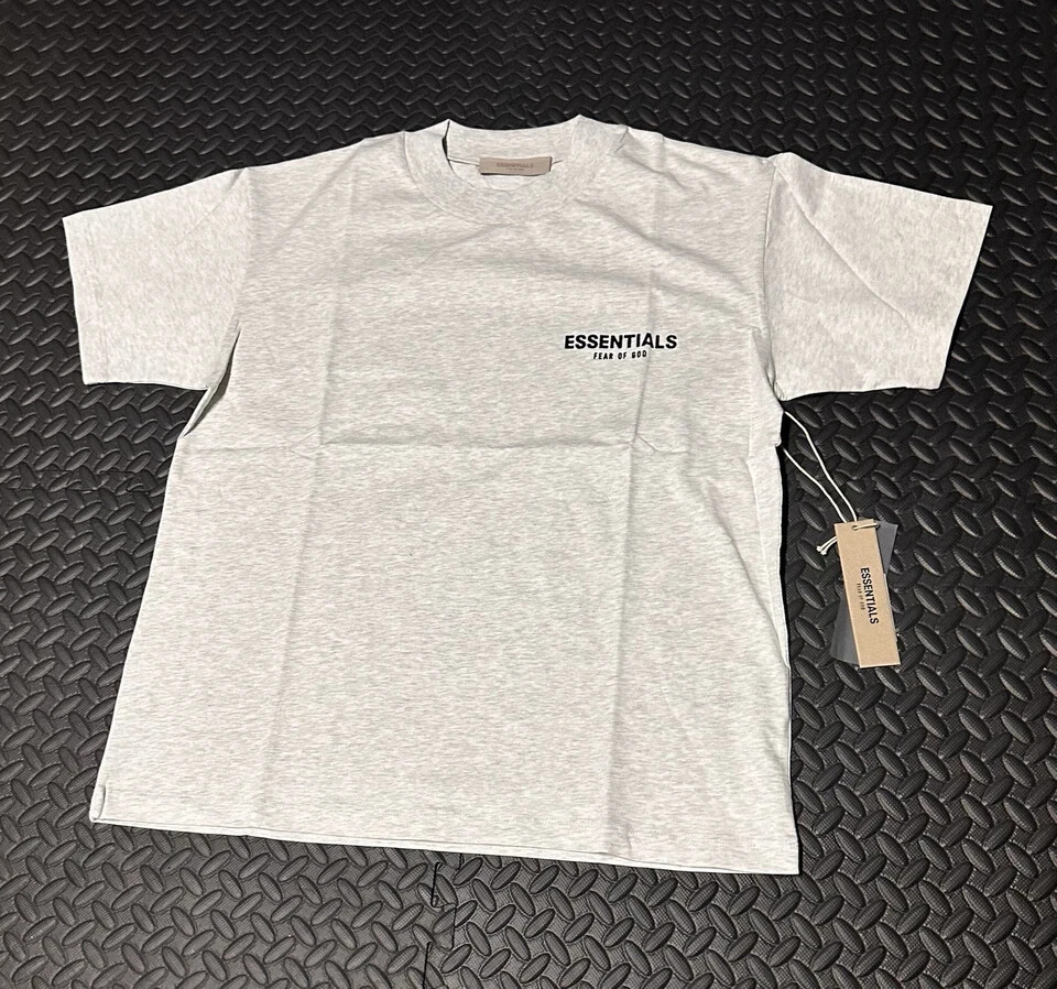 NWT FEAR OF GOD ESSENTIALS T-SHIRT SS22 "Light Oatmeal" AUTHENTIC (SIZE XS-XXL) gallery