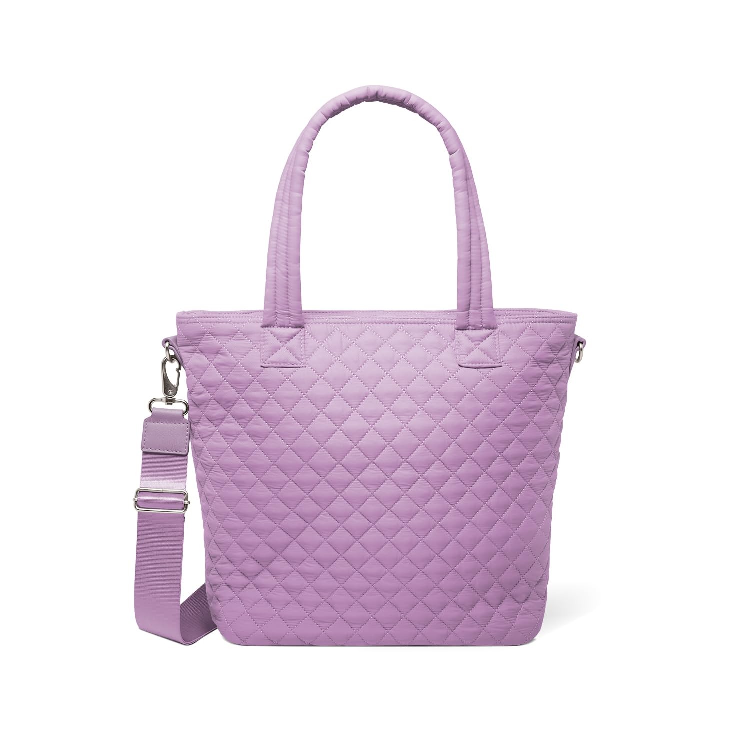 Quilted Tote Bag for Women | Medium Tote Purse with Compartments & Laptop Sle... gallery