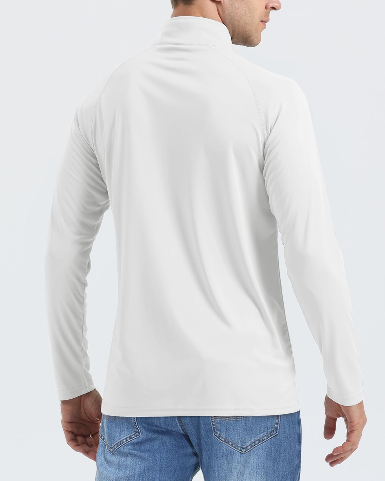 SPF Shirts for Men UPF 50 Shirts Long Sleeve Mens Quarter Zip Pullover Golf L... gallery