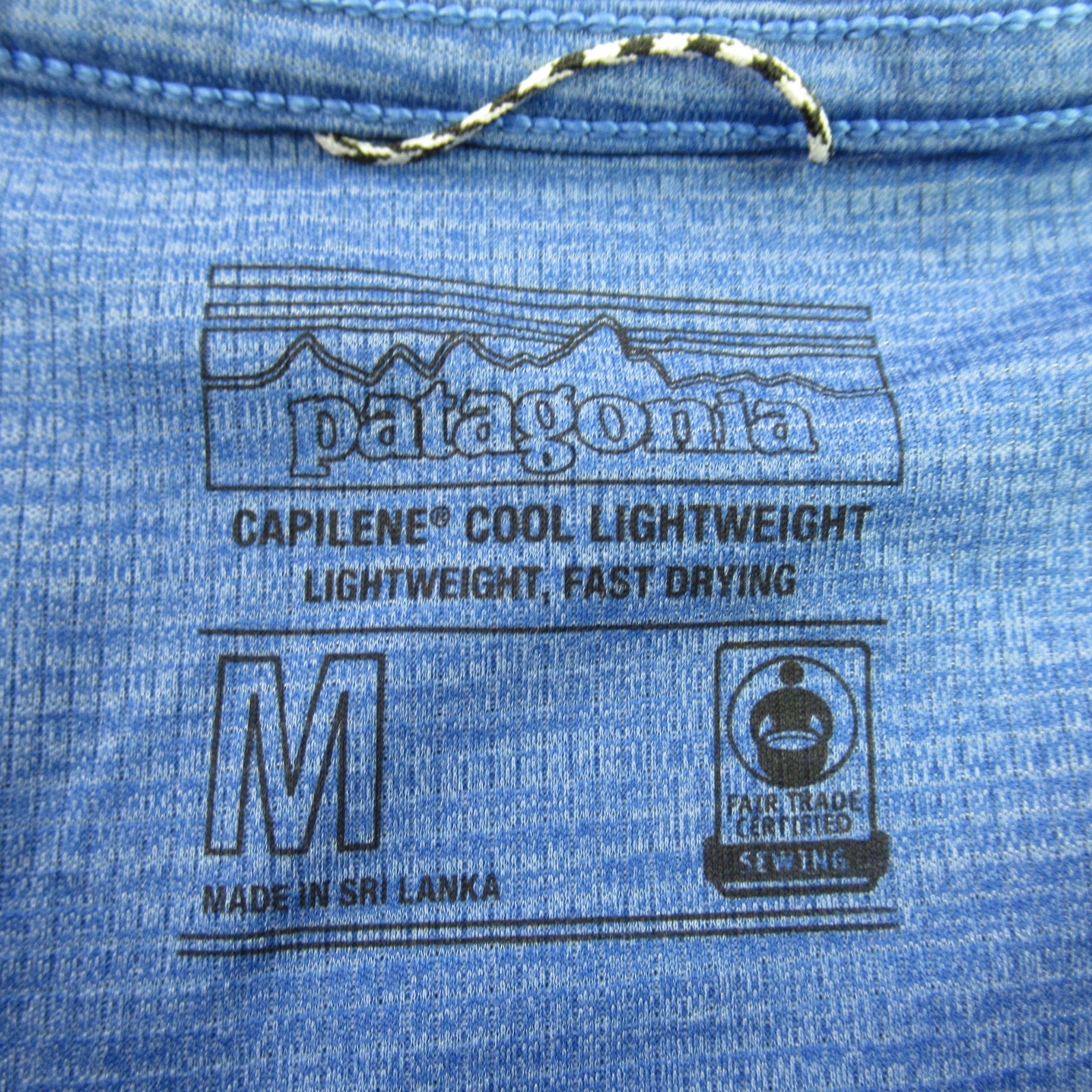 Patagonia Shirt Mens Medium Short Sleeve Blue Crew Neck Casual Outdoors gallery