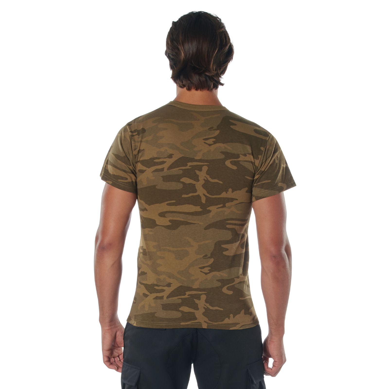 Men's Coyote Camo T-Shirt Poly Cotton Standard Fit Tee gallery