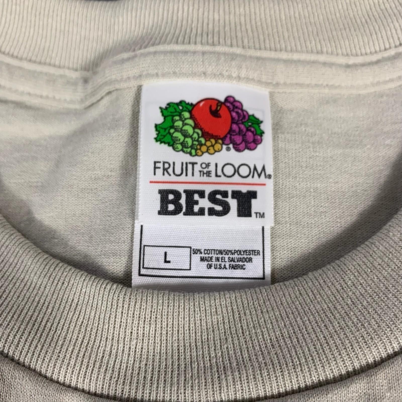 VTG Fruit of the Loom T Shirt Mens Large Beige Y2K Mackinac Bridge Labor Day USA gallery