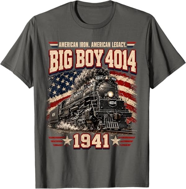Big Boy 4014 Vintage Steam Locomotive Railroad Train Engine T-Shirt gallery