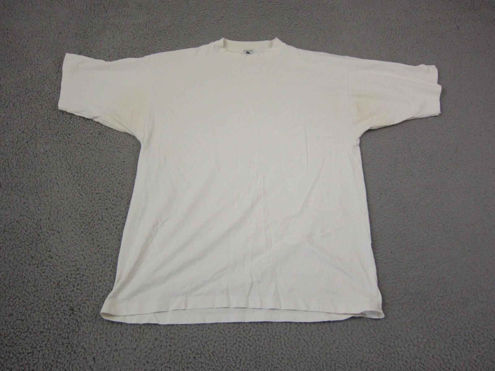 Vintage Galt Sand Shirt Mens Large White Blank Made in USA Single Stitch 90s gallery