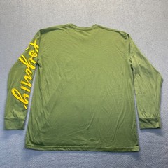 LEGEND Loyalty Forever Bear Design Mens Size XL Long Sleeve Green Shirt,Mens