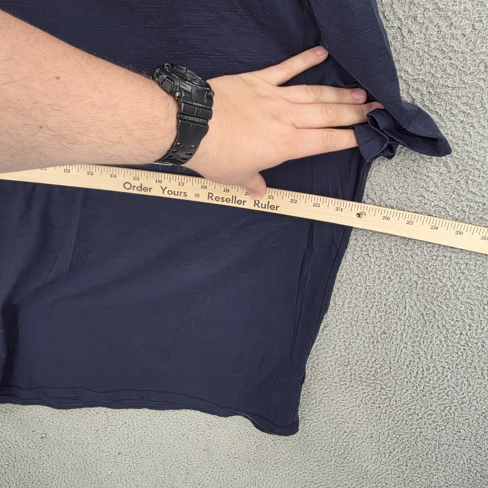 Quince Shirt Mens 2XL Blue Merino Wool V Neck Base Layer gallery