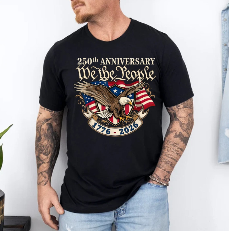 250 Anniversary USA 250th Eagle Flag Patriotic 4th of July T-Shirt gallery