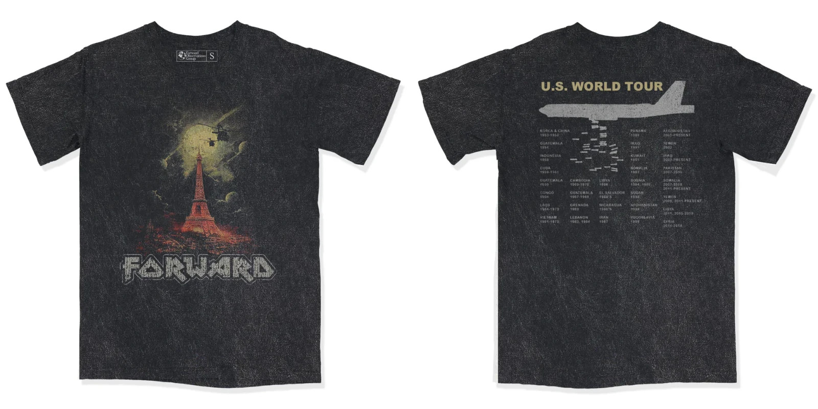 L - FORWARD OBSERVATIONS GROUP FOG HEAVYWEIGHT WORLD TOUR T-SHIRT NEW SEALED gallery