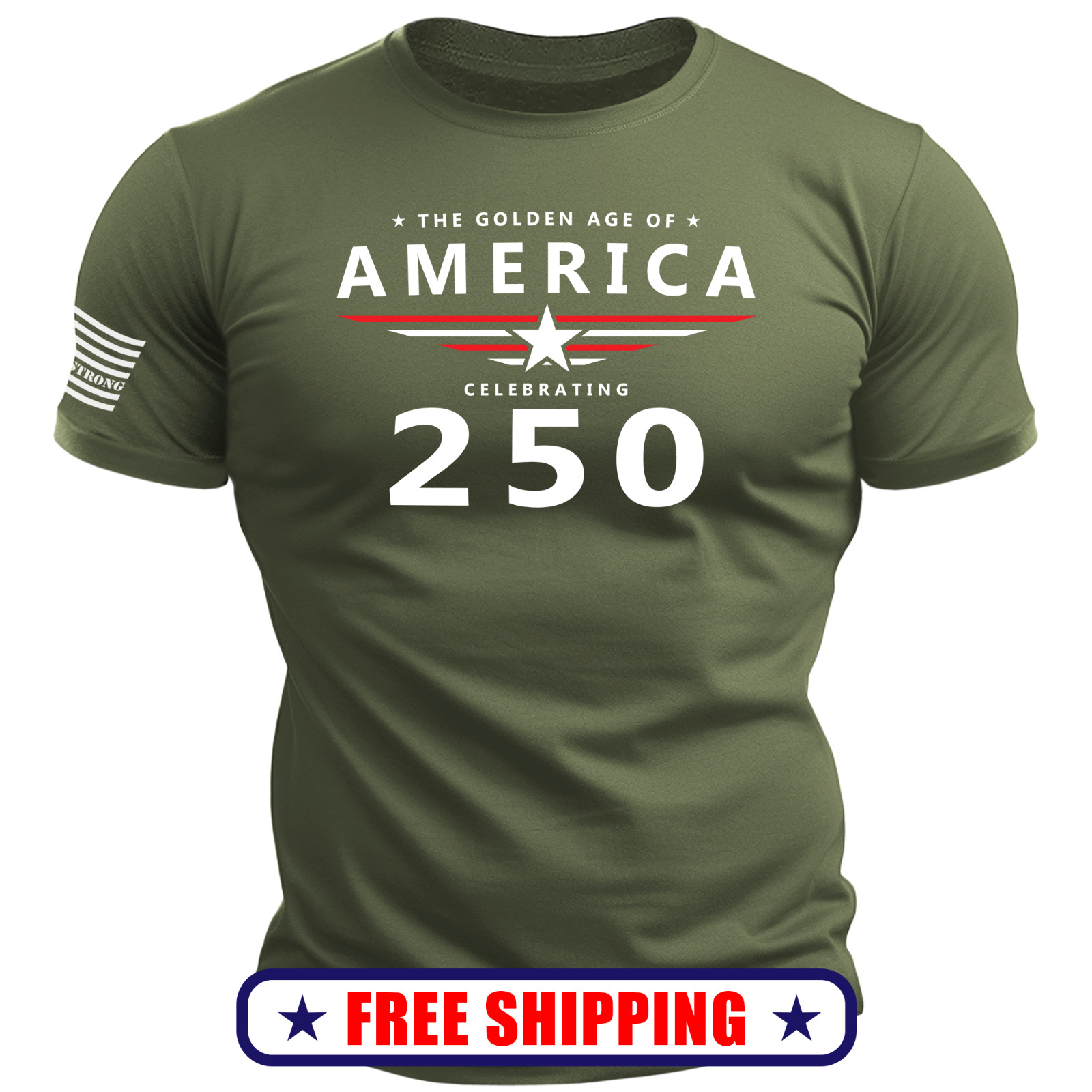 THE GOLDEN AGE T-Shirt - usa america 250 patriotic maga S-2X gallery