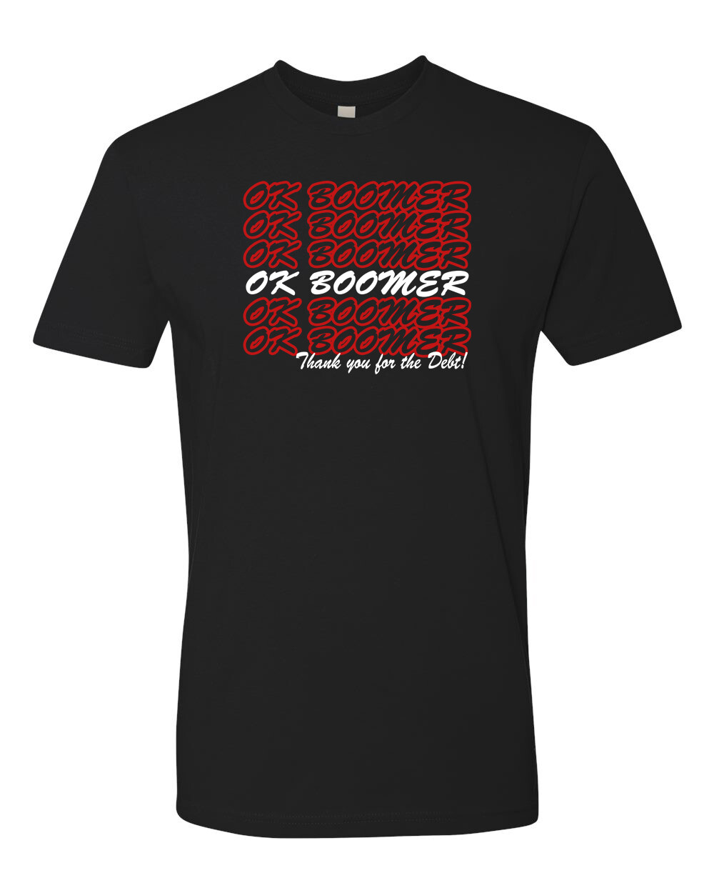 OK Boomer Funny Joke Graphic T-Shirt Unisex Premium Short Sleeve Cotton Tee