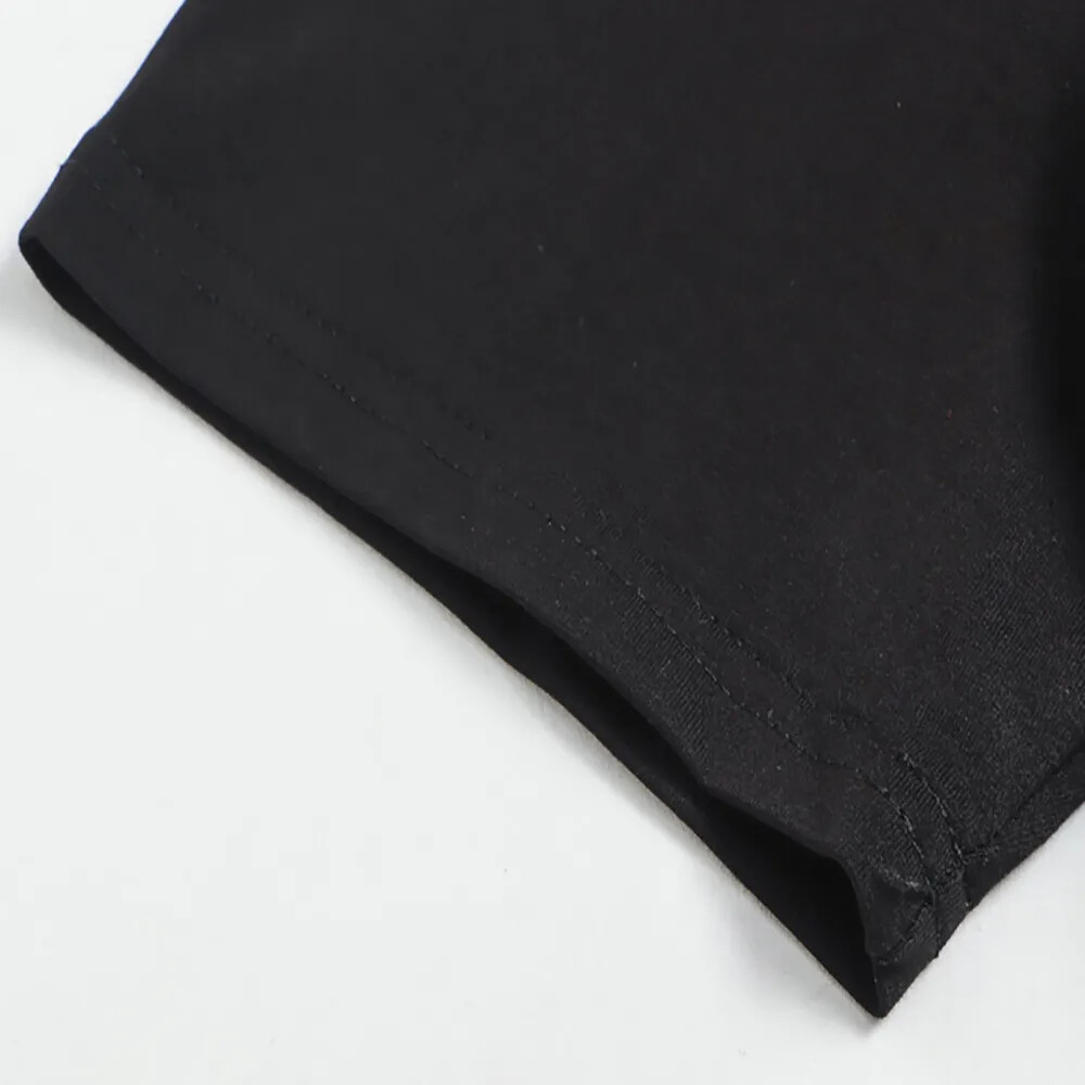 New Men Fashion V-Neck Diamond Rhinestones Bear Luxury Black T-Shirt gallery