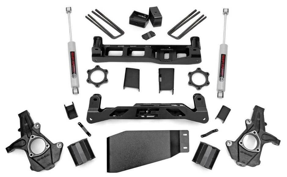 Rough Country 5″ Lift Kit with N3 Shocks fits 07-13 Silverado Sierra 1500 4WD