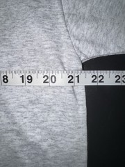 Vintage NOS Large Ash Gray Blank Fruit Of The Loom Best T-shirt. Double Stitch.