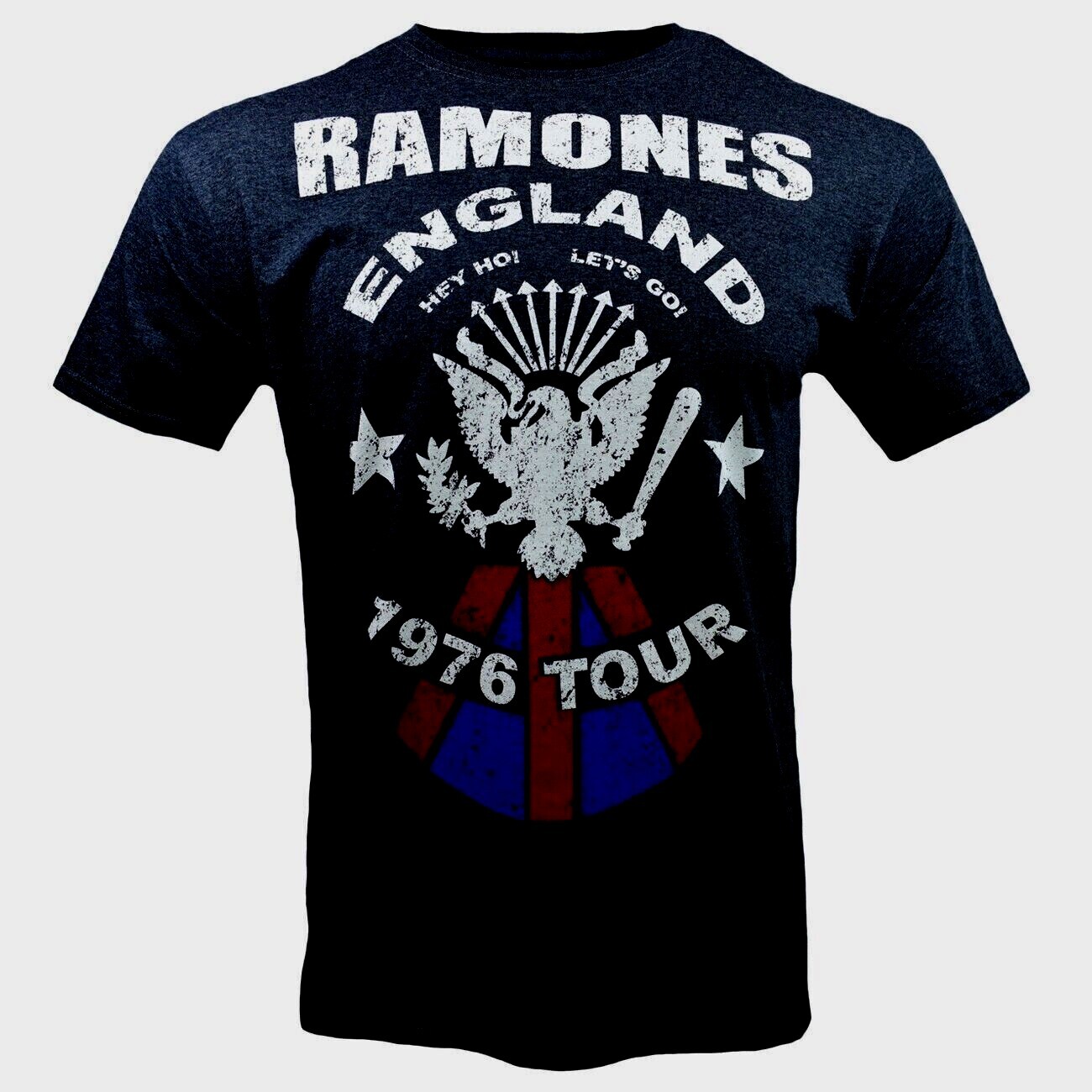 Mens Ramones Vintage Look England 1976 Tour Tribute-Music Band T Shirt NEW gallery