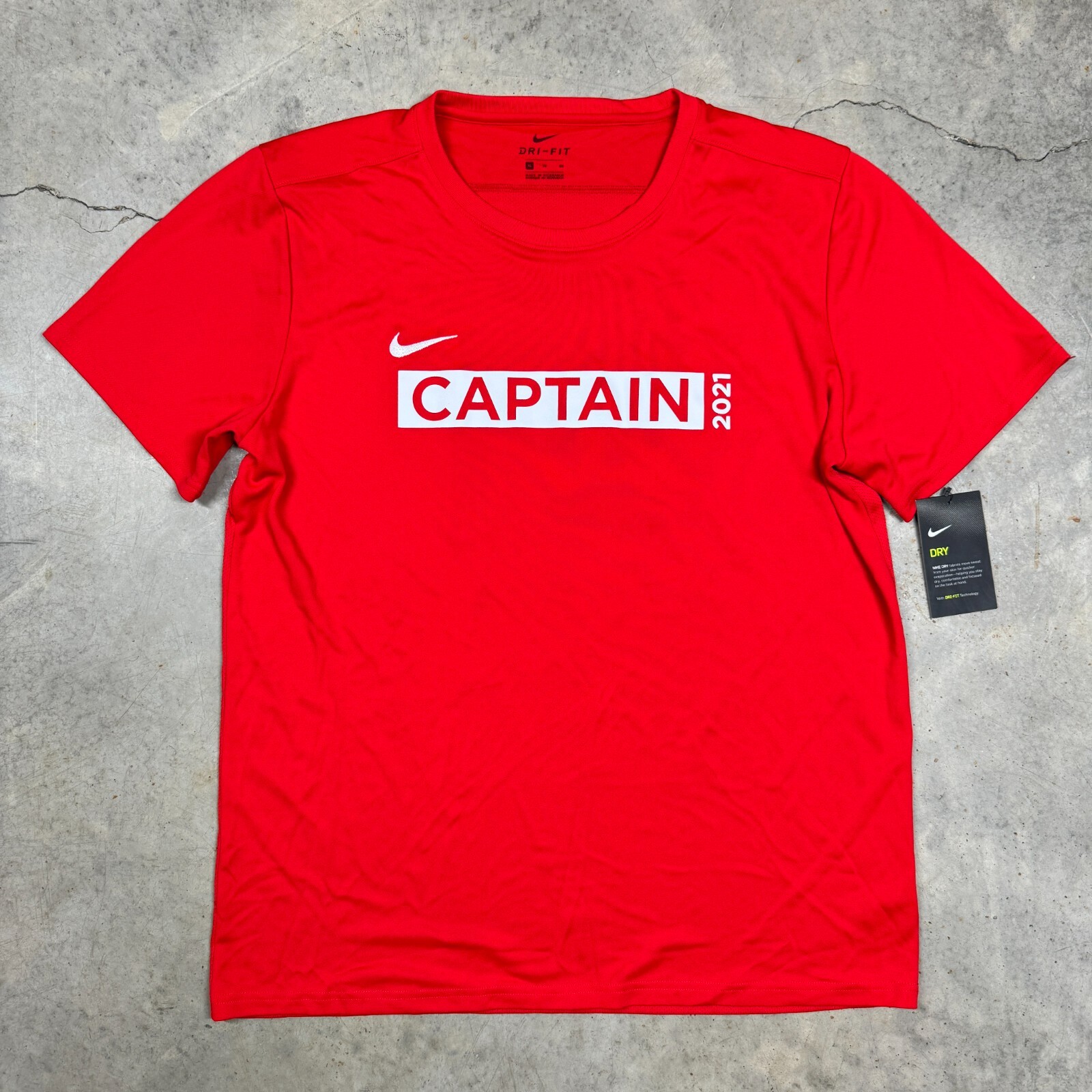 FCA Fellowship of Christian Athletes Nike Shirt NEW Men XL Red CAPTAIN 21