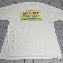 Sauza Hornitos Tequila White Graphic T Shirt Mens XL 100% Pure Agave Mexico